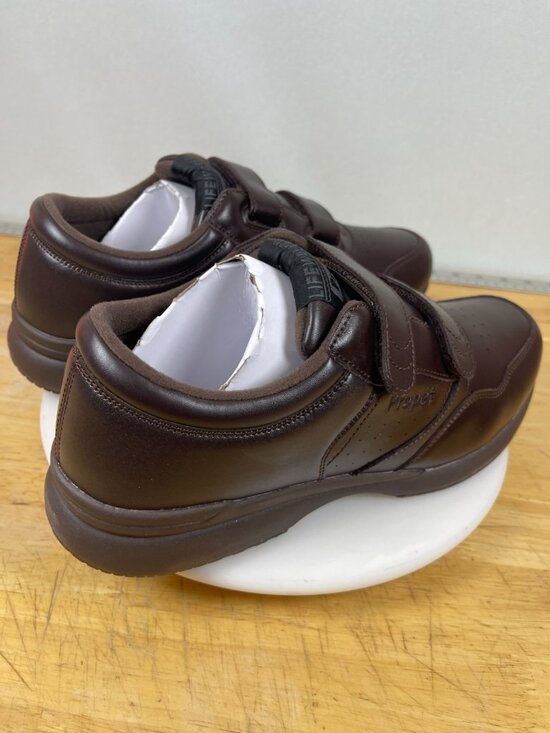 Propét LifeWalker Strap Shoes Mens 11 Wide Brown Leather Comfort main image 4
